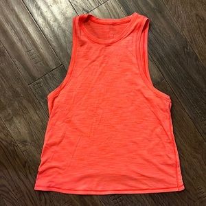 Red/Orange Lululemon Swiftly Tech Shorter Tank Top